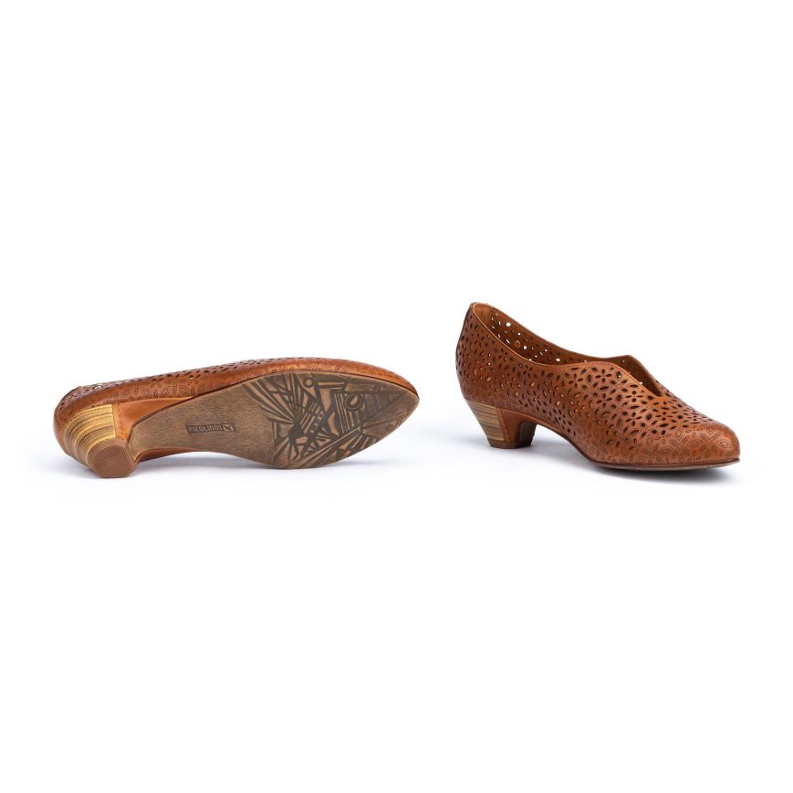 Women's Pikolinos ELBA Court Shoes Brown | NZ W8QA251